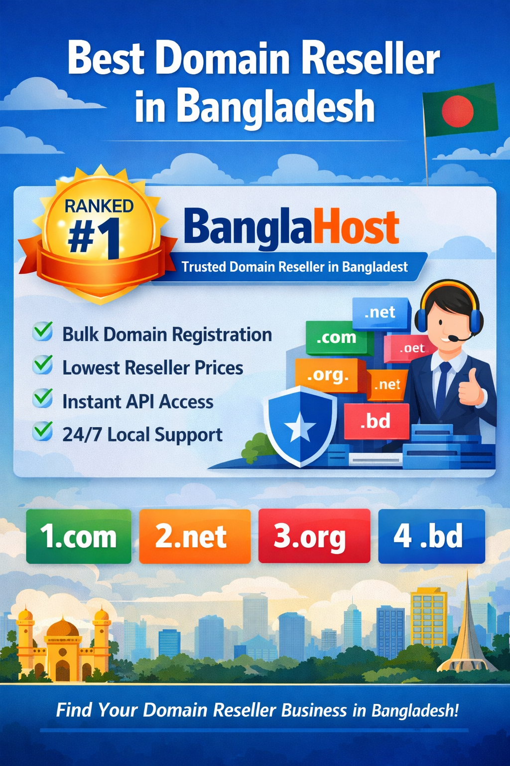 Best Domain Reseller in Bangladesh – BanglaHost